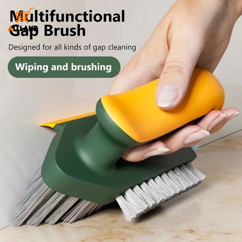 Sikat Scrubber 4in1/sikat Pembersih Sudut Ubin Kamar Mandi/Sikat Kaku Bentuk V Alat Pembersih Sikat Celah Jendela