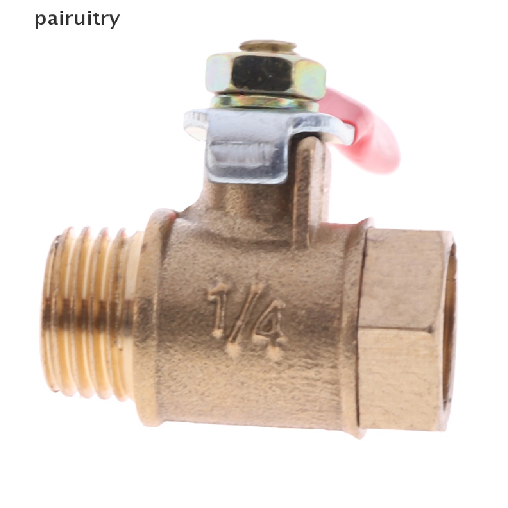 Ball Valve Kecil Kuningan PRT Female/Male Sambungan Klep Drat1Per8 &quot;1 /4 ''3/8'' PRT