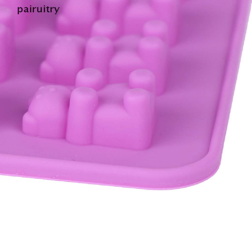 Prt Cetakan Coklat Cetakan Silikon 53 Cavity Gummy Bear Candy Ice Tray Cetakan Jelly  Prt