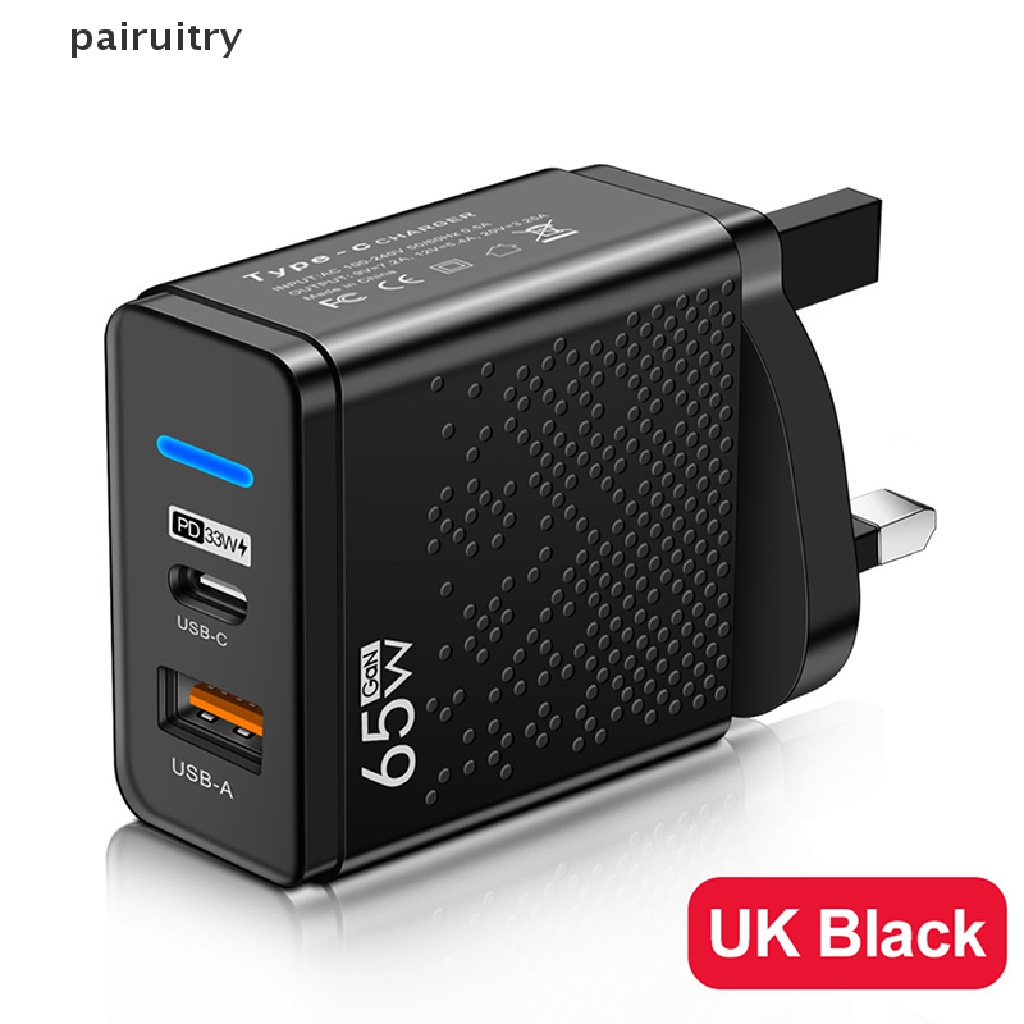 SAMSUNG Prt Fast Charge Charger 65W USB C Charger Untuk iPhone Xiaomi 12samsung Huawei USB Charger Handphone QC 3.0 Adaptor PRT