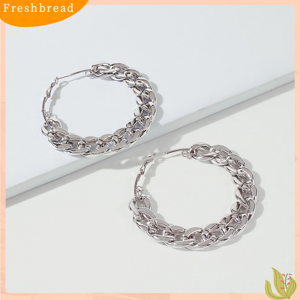 &lt; Freshbread &gt; 1pasang Anting Hoop Warna Vibrant Tidak Iritasi Sangat Ramah Untuk Kulit Tahan Luntur Hias CCB Wanita Anting Tindik Berlebihan Perhiasan Hadiah Untuk Gadis