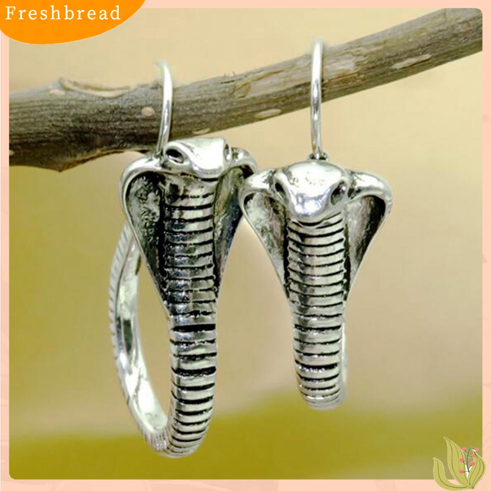 &lt; Freshbread &gt; Vintage Wanita Geometris Bentuk Ular Drop Menjuntai Kait Anting Pesta Perhiasan Hadiah