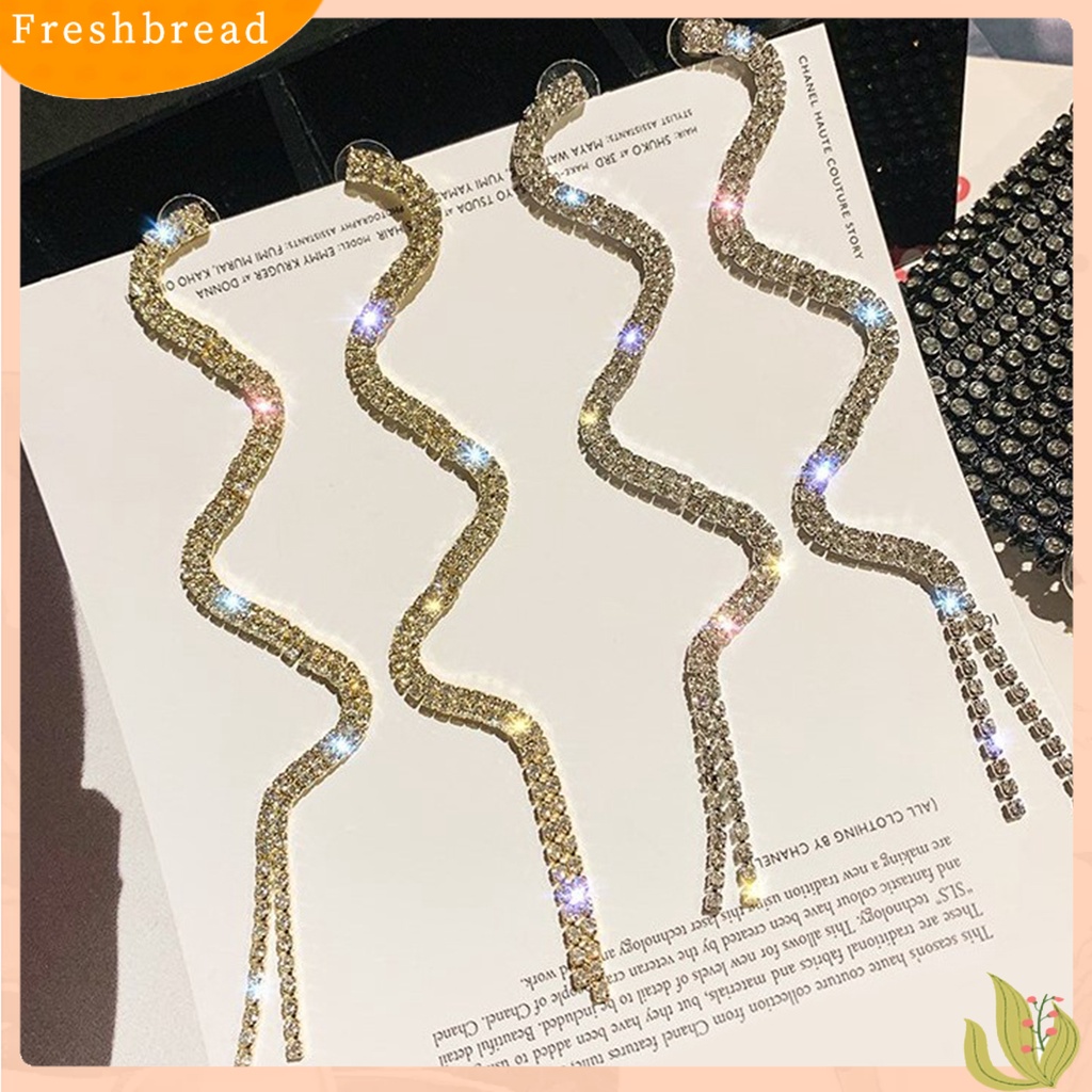 &lt; Freshbread &gt; 1pasang Ear Stud Berlebihan Hias Anting Stud Bentuk Ular Untuk Liburan