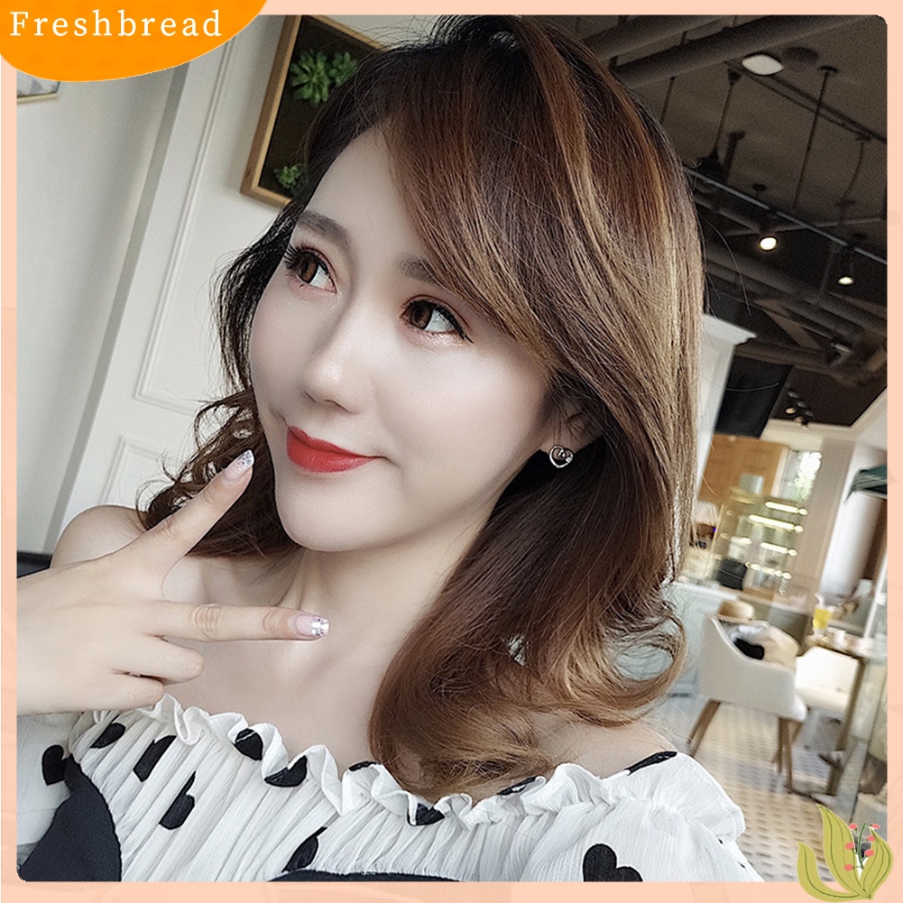 &lt; Freshbread &gt; Lady Berlian Imitasi Bertatahkan Berongga Jantung Telinga Stud Anting Perhiasan Hadiah Hari Valentine