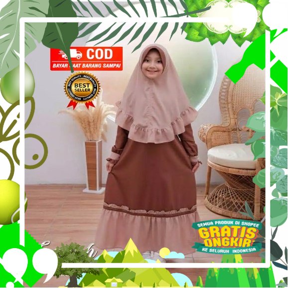 Gamisanakperempuanterbaru setelan anak perempuan terbaru gamis terbaru baju anak perempuan import In