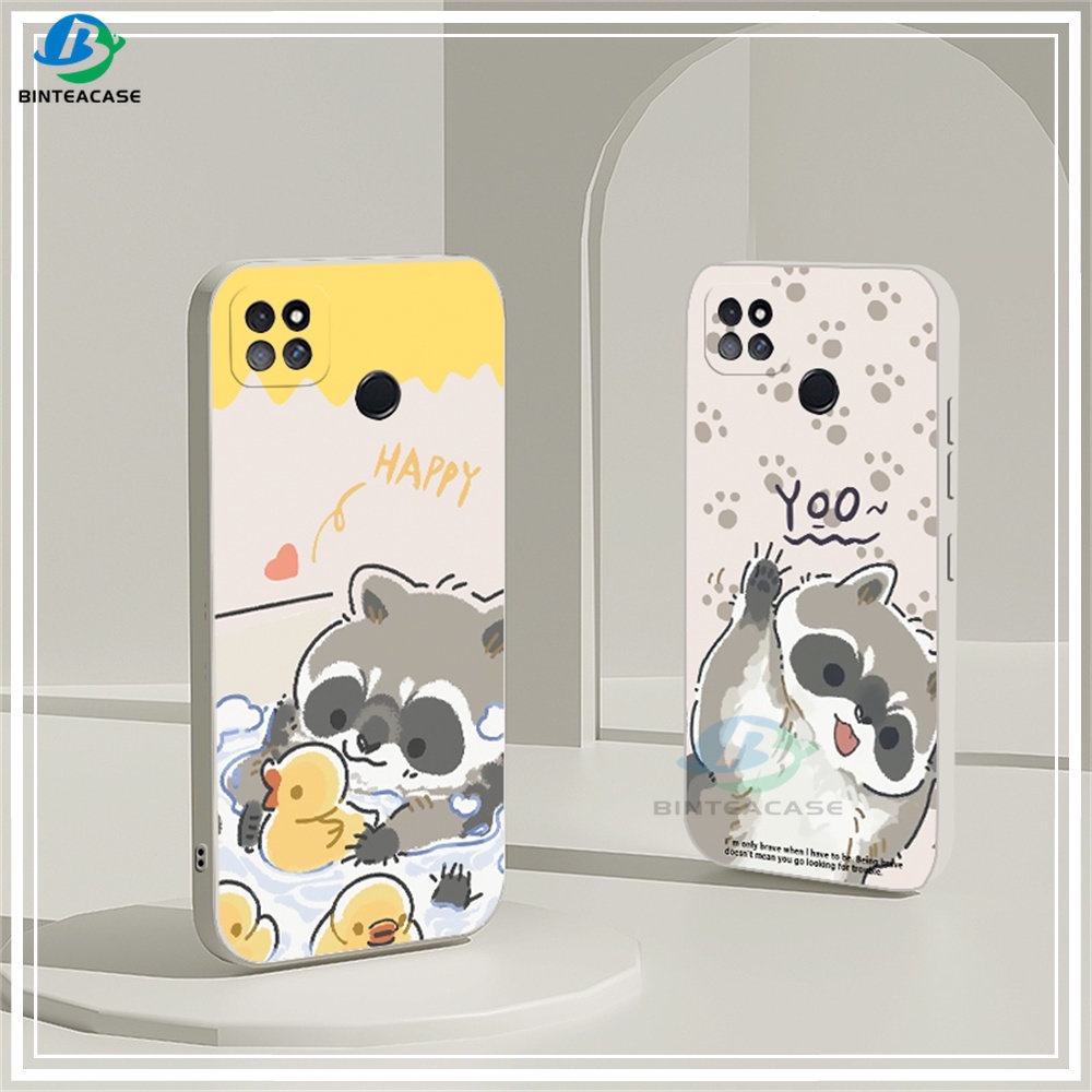 Infinix Hot 30i Zero 5G 2023 Note 12 2023 12 G96 12 Pro 11 Hot 12 Pro 20S Smart 7 6 Smart 5 Hot 11S NFC Hot 11 Play 12 10 Play 9 Play Hot 10S Hot 10T Little Raccoon Soft Silicone Phone Case Binteacase