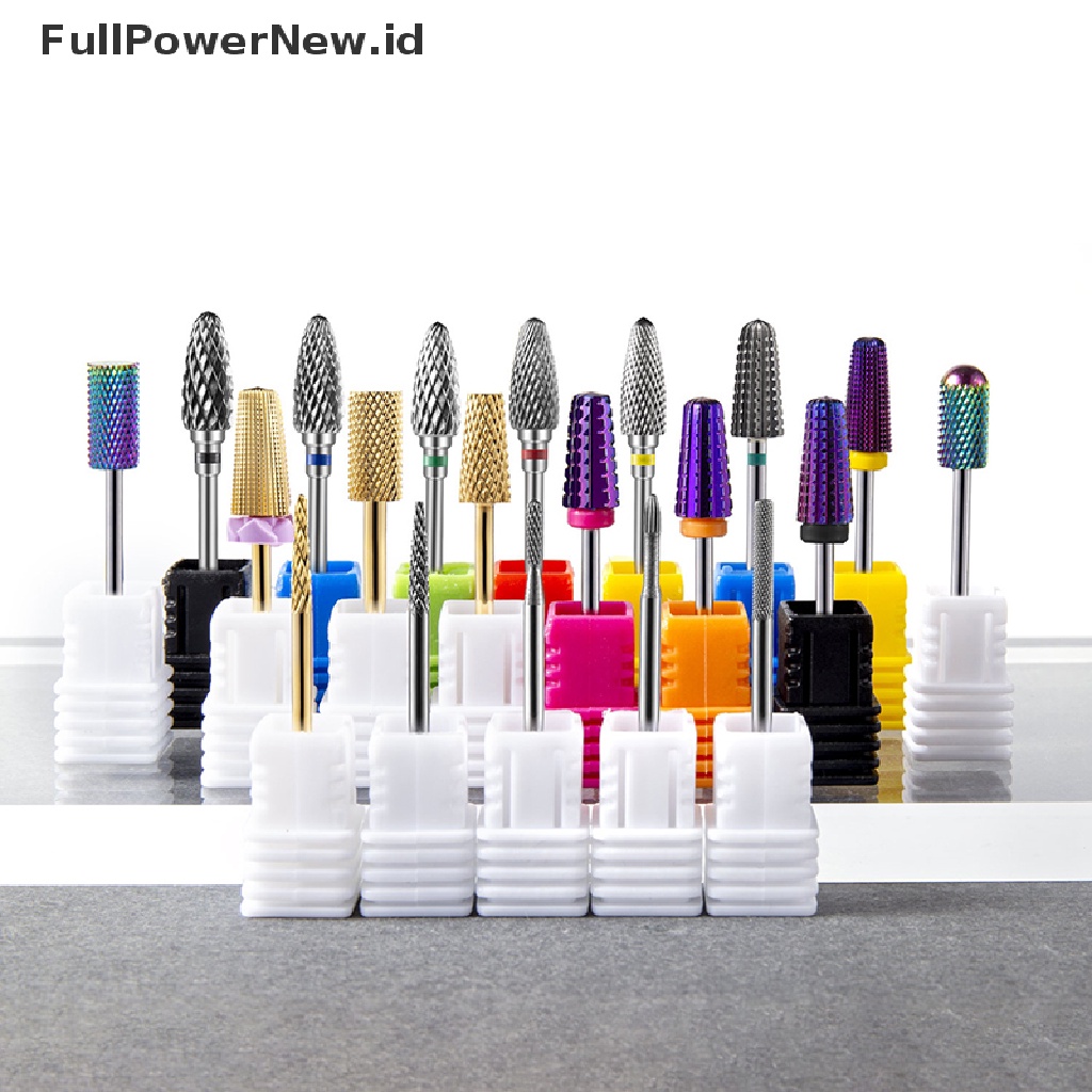 Power Carbide Tungsten Nail Drill Bit Manicure Drill Untuk Milling Cutter Kikir Kuku ID