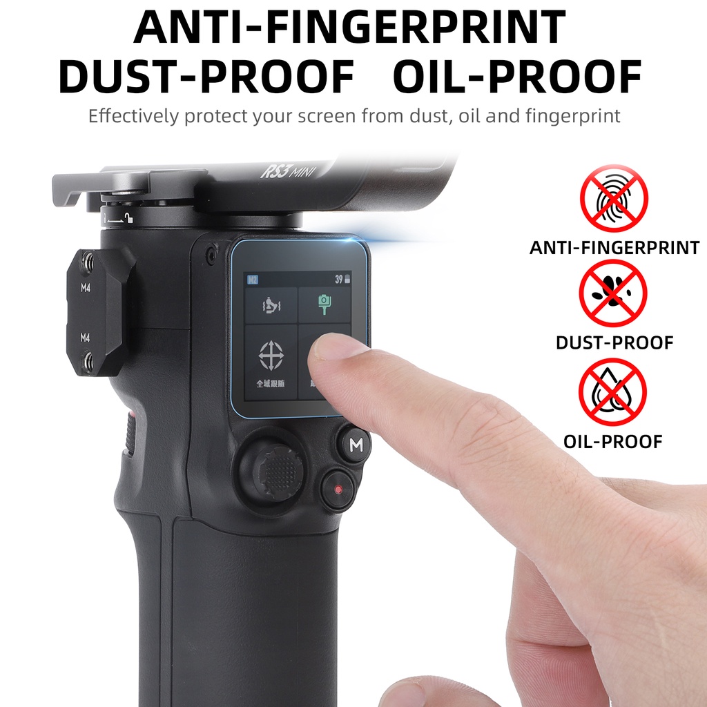 1pc Film Dikeraskan Anti Gores Untuk DJI Ronin Rs3 Mini HD Pelindung Layar Jernih Anti-Fingerprint Guard Tempered Glass Film Touch Screen Protection