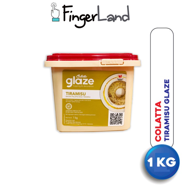 

[Ready Stock]Cod COLATTA Glaze Tiramisu 1 KG Topping Rasa Tiramisu