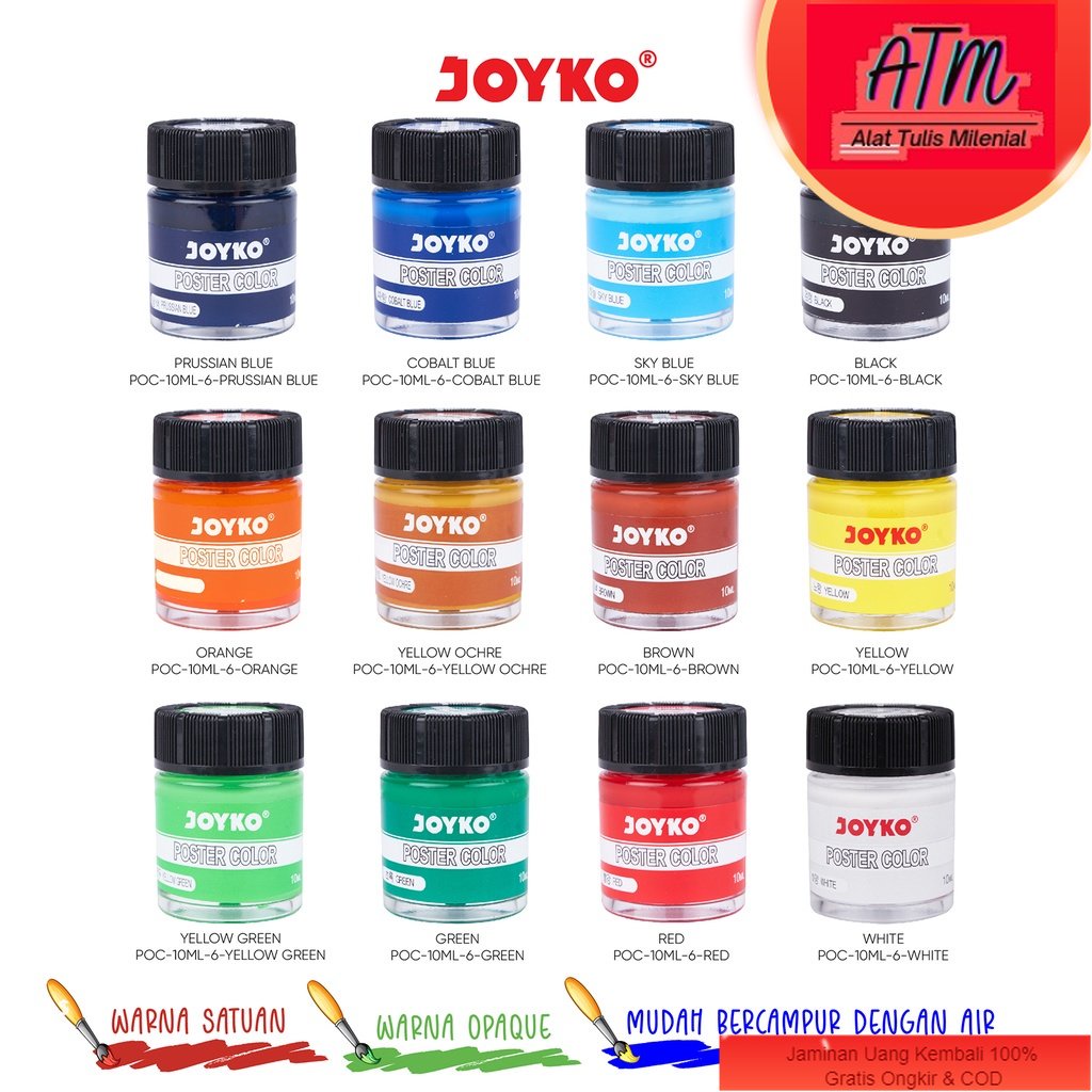 

Poster Color Cat Poster Joyko POC-10ML-6
