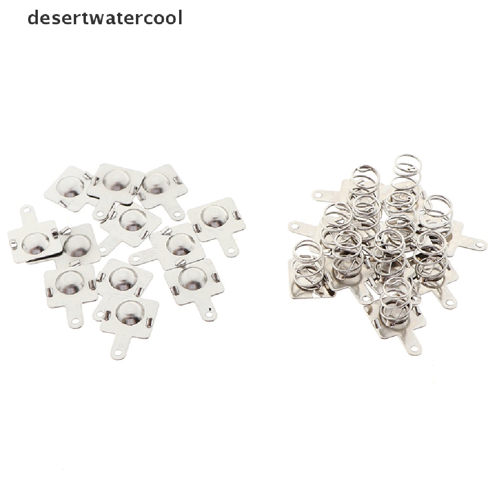 Deid 10pasang Plat Kontak Pegas Bahan Metal Pengganti Untuk AA AAA Martijn