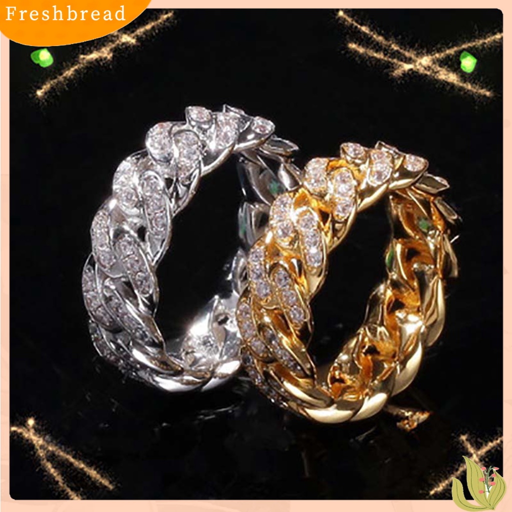 {In Stock} Fashion Memutar Cincin Kreatif Perhiasan Cincin Cubic Zirconia Alloy Finger Ring Untuk Hadiah