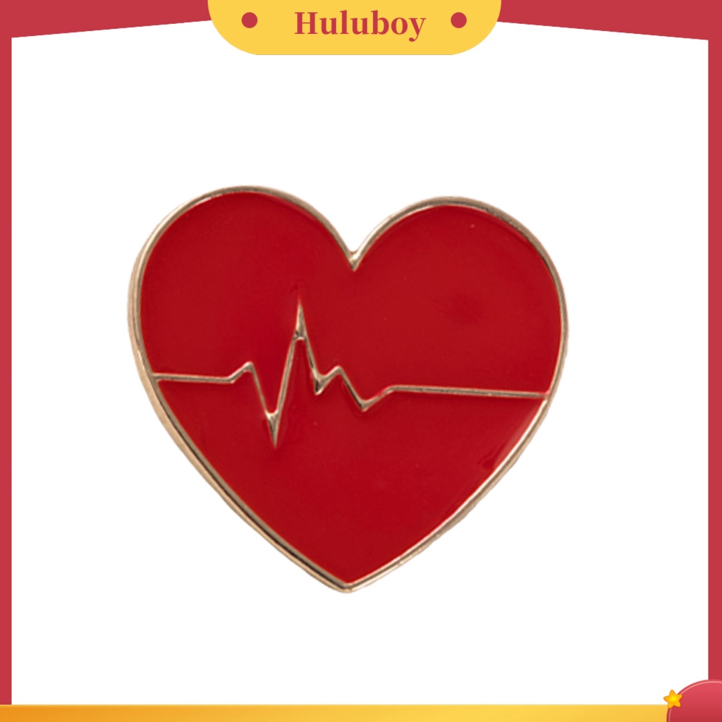 {Ready Stock} Kartun Hati Bros Pin Fashion Wanita Pria Pakaian Tas Dekorasi