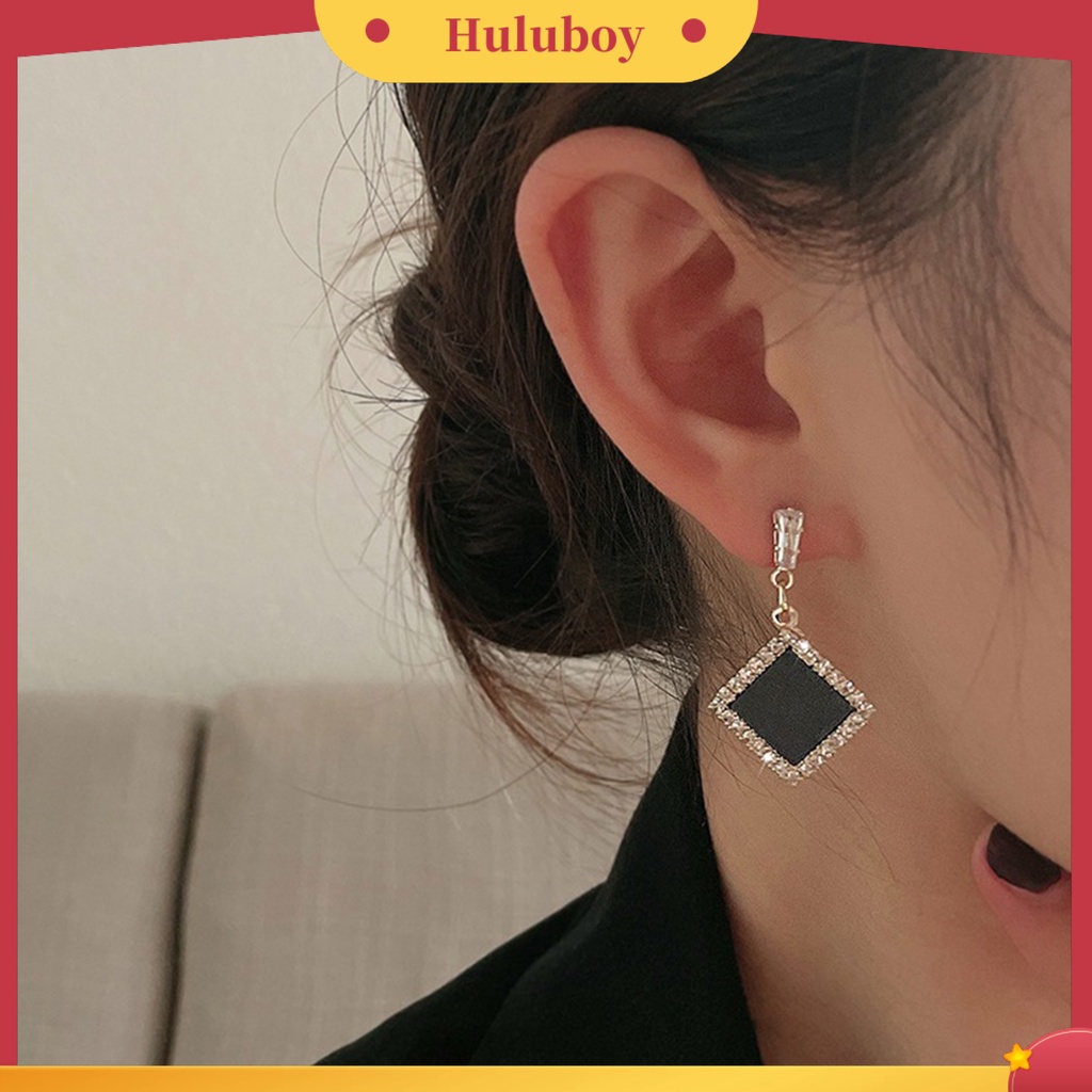 {Ready Stock} 1pasang Anting Menjuntai Hati Berlian Imitasi Perhiasan Gaya Korea Mutiara Imitasi Stud Earrings Hadiah Ulang Tahun