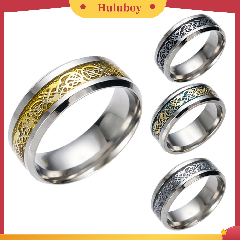 {Ready Stock} Bergaya Pria Baja Titanium Permukaan Halus Pernikahan Band Jari Cincin Perhiasan Hadiah