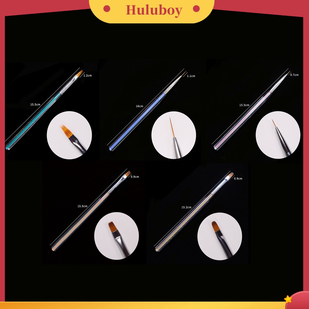 {In Stock} Kuas Nail Art UV Gel Ukir Multifungsi Nail Art Alat Nail Borstel Bubuk Cair Akrilik Lukisan Pena Perlengkapan Kuku