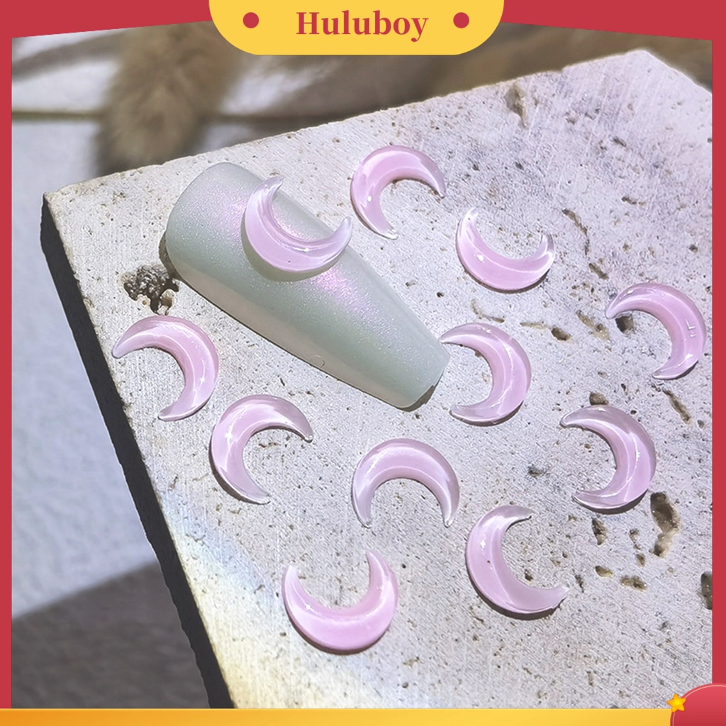 {In Stock} 20Pcs Dekorasi Nail Art Bentuk Kreatif Efek Visual Mengkilap Warna Hidup Tahan Luntur Mudah Diterapkan Bulan DIY Manicure Decoration Nail Art Designs Perlengkapan Kuku