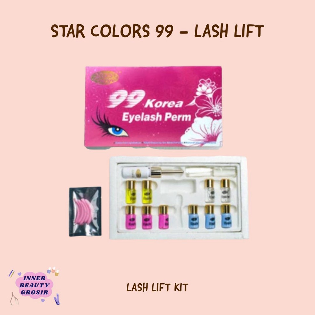 (READY &amp; ORI) ICONSIGN 99 Korea Eyelash Perm Lash Lifting Lift Kit TJC-019-0199 / korea stars colors