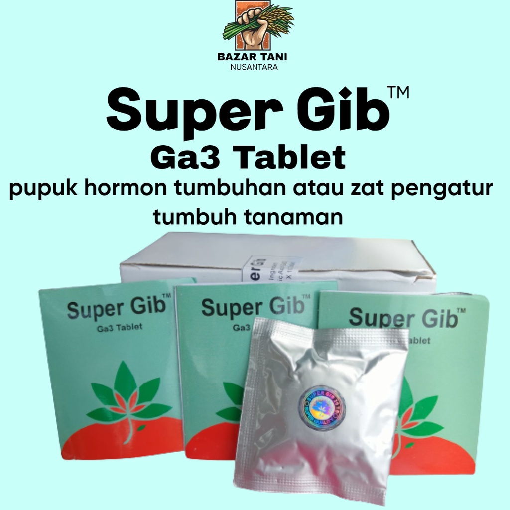Super gib ga3 tablet supergib zpt supergip Super Gib SUPERGIB tablet GA3 GA 3 ORIGINAL ASLI Giberlin