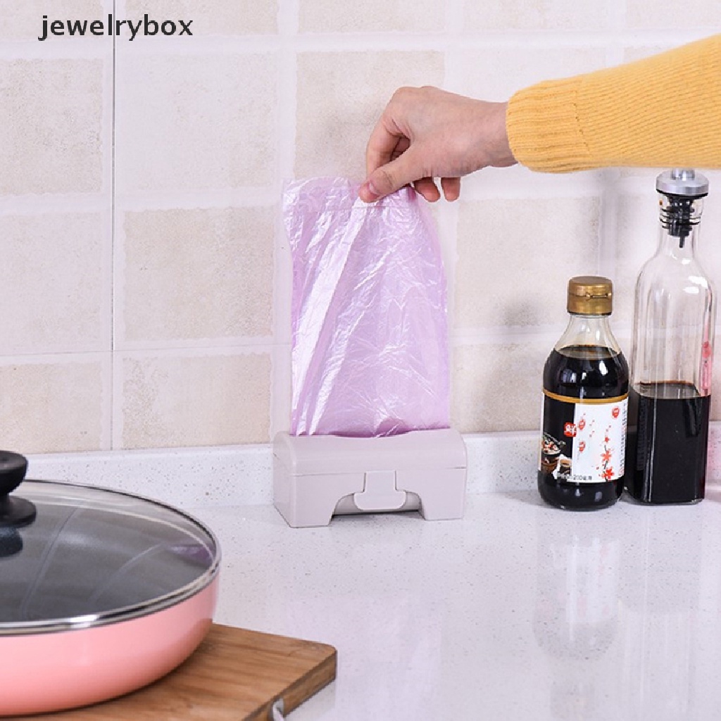 [jewelrybox] Kotak Penyimpanan Kantong Sampah Dapur Dinding Tempel Trash Bags Dispenser Kantong Sampah Butik