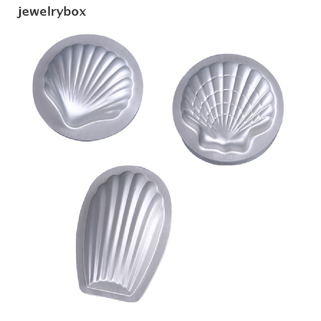 [jewelrybox] Cetakan Kue Baja Berbentuk Kerang Kue Cookie Biskuit Cetakan Bakeware Pan Mould Butik