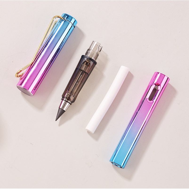 Pensil Kreatif Mempesona No-sharpen Dengan Eraser/Pensil Eternity Portable Clipable Inkless/Alat Tulis Menulis Siswa