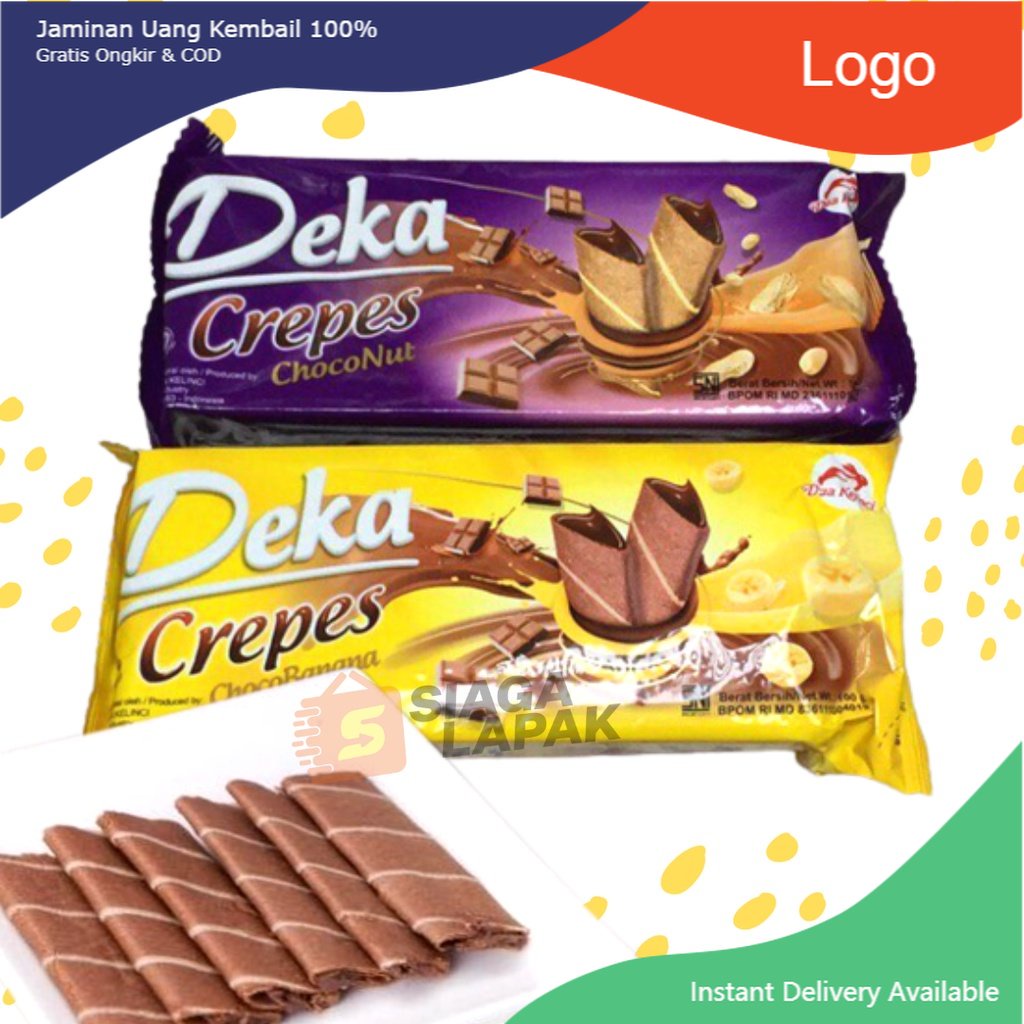 

Deka Crepes 90gr Choconut Choco Banana Crackers All Varian (ikannus_shop)