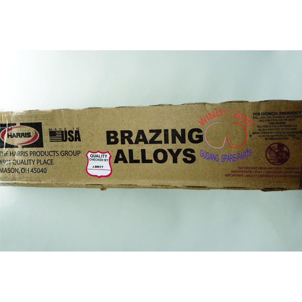 PERAK HARRIS U.S.A 100% ORIGINAL |  KAWAT LAS TEMBAGA LAS PIPA AC / KULKAS PERAK BRAZING ALLOYS