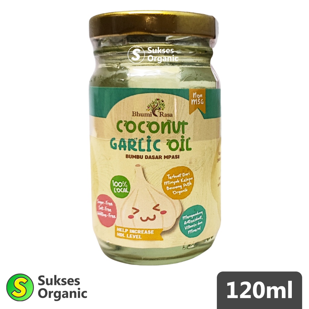 

Coconut GARLIC Oil Minyak Bawang Putih MPASI Bhumi Rasa 120ml