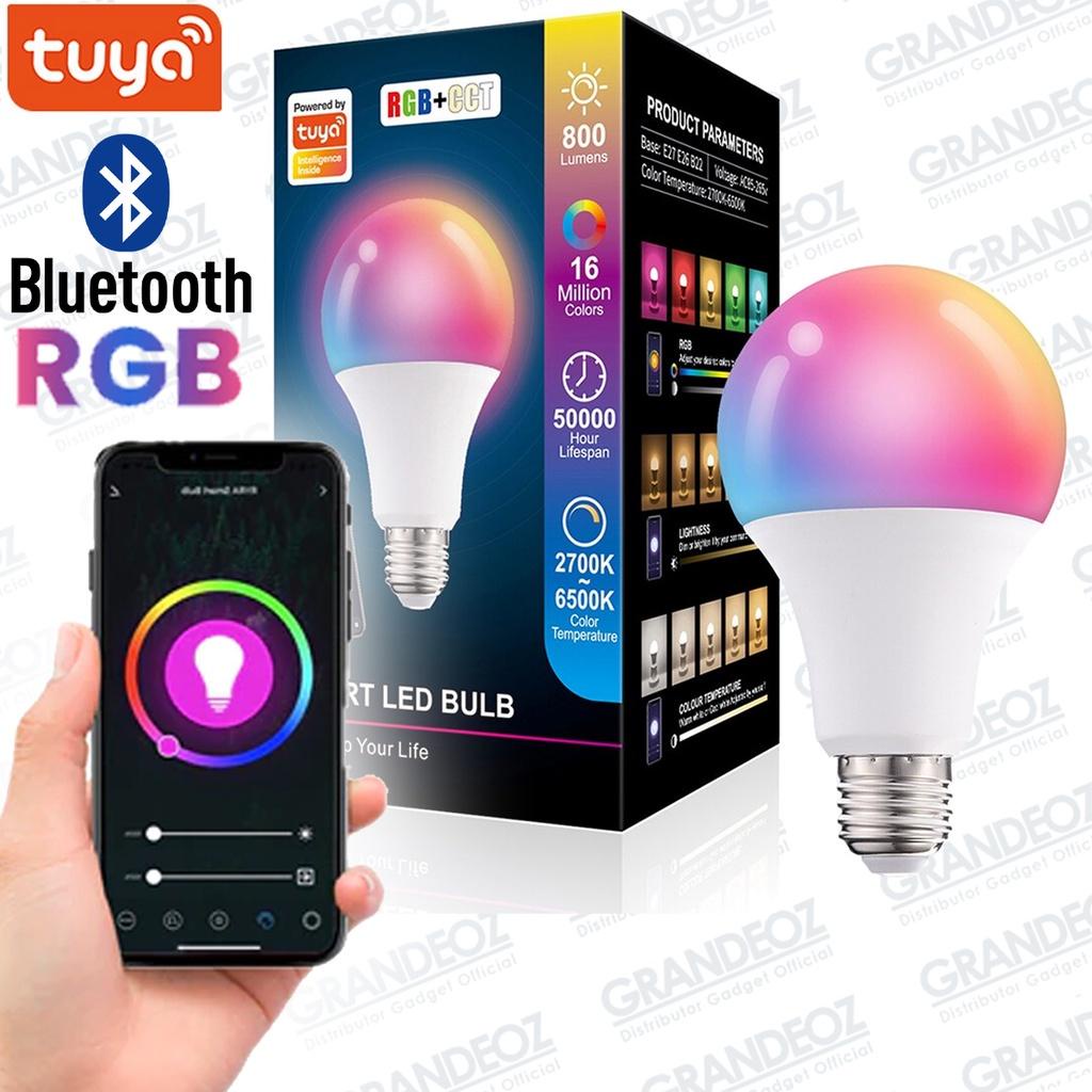 TUYA SMART BOHLAM RGB + CCT E27 Remote / Bluetooth Lampu Controller TaffLED 10W 5W 3W RGBWW Bulb Sof