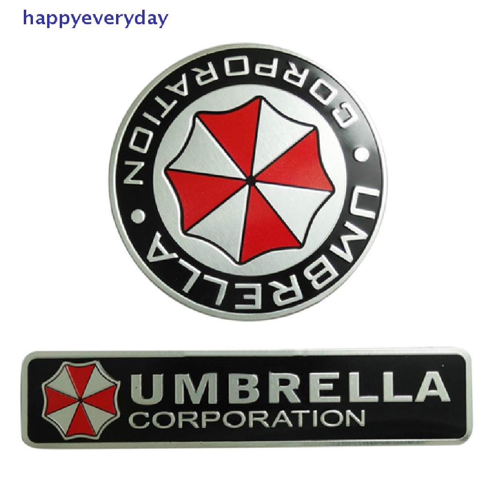 [happy] 3d Aluminium Alloy Umbrella Corporation Residen Evil Decals Dekorasi Lencana [ID]