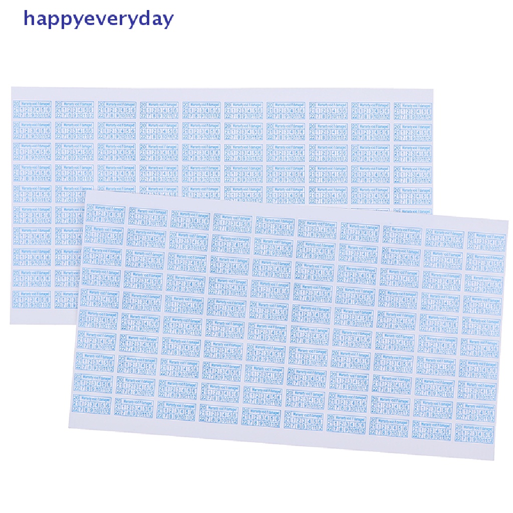 [happy] 200pcs Garansi Perlindungan Kerusakan Keamanan Label Sticker Seal Fragile 2020-2022 [ID]
