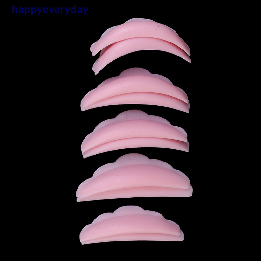 [happy] 10pcs Set Silicone Eyelash Perm Pad Daur Ulang Bulu Mata Perisai Lifg Pengeriting Lucu [ID]