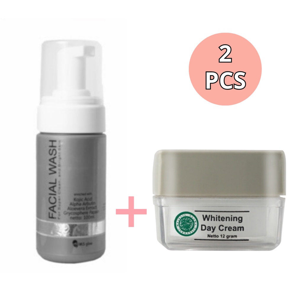 MS Glow Paket Bundling Day Cream dan Facial Wash