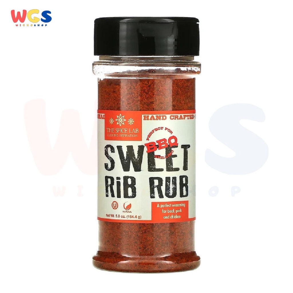 The Spice Lab Sweet Rib Rub - All-Natural BBQ Seasoning 5.8oz 164.4g