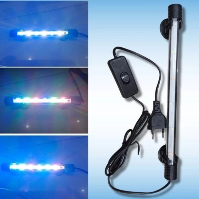 Lampu LED Celup 50CM 3x Ganti Mode Warna Double Led Aquarium Aquascape
