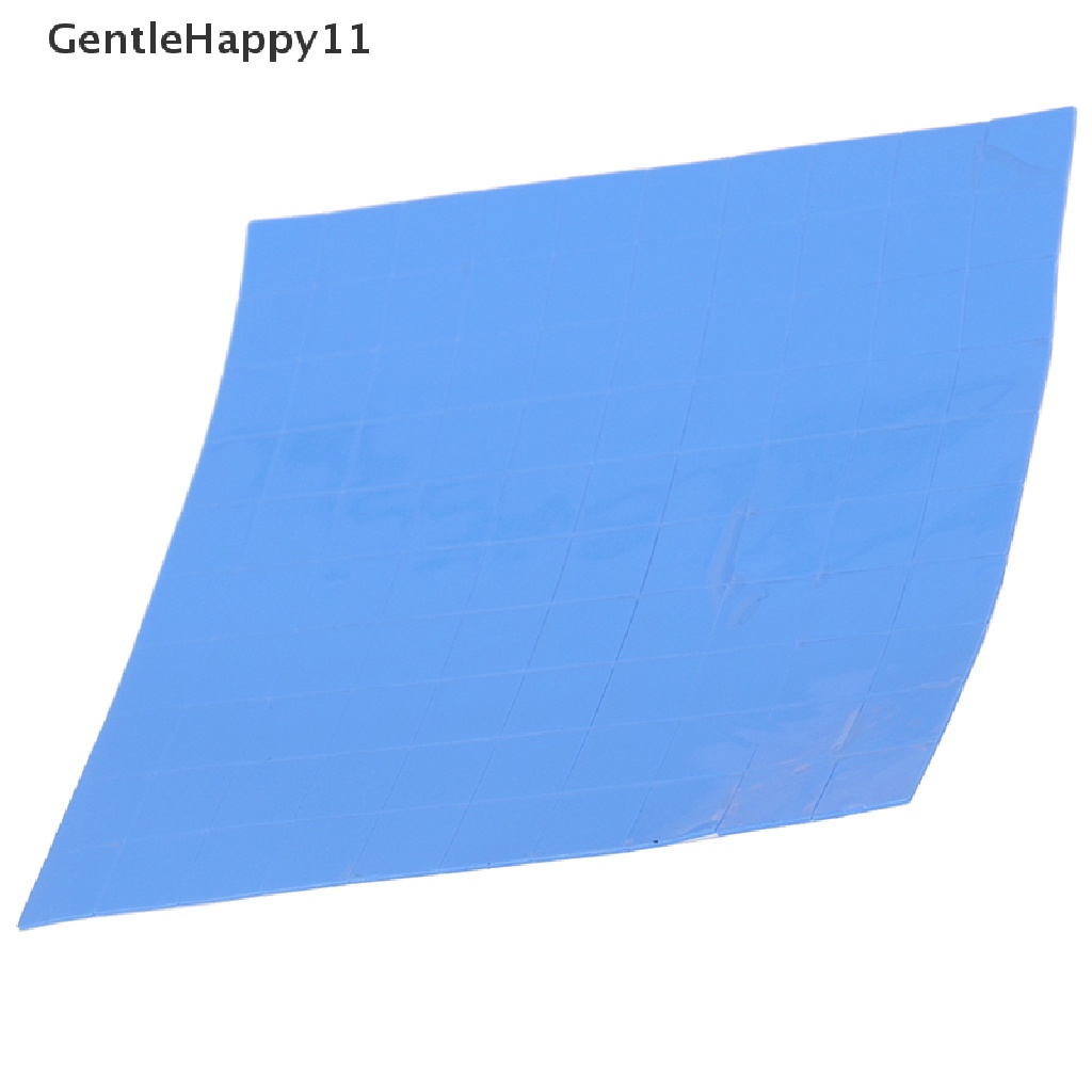 Gentlehappy 100Pcs 10 * 10 * 0.5mm Thermal Pad GPU CPU Heatsink Pendingin Konduktif Silikon Pad id