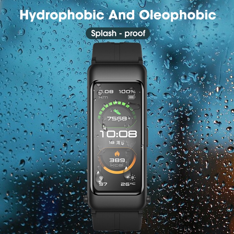 Ultra-clear Composite Films Tahan Debu Hidrophobic Oleophobic Smartwatch Pelindung Layar TPU Untuk Huawei Gelang B7