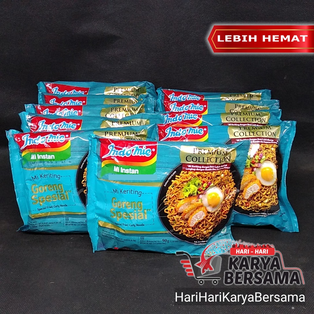 

INDOMIE KERITING MI INSTAN GORENG SPESIAL PACK 10 BUNGKUS X 90GR