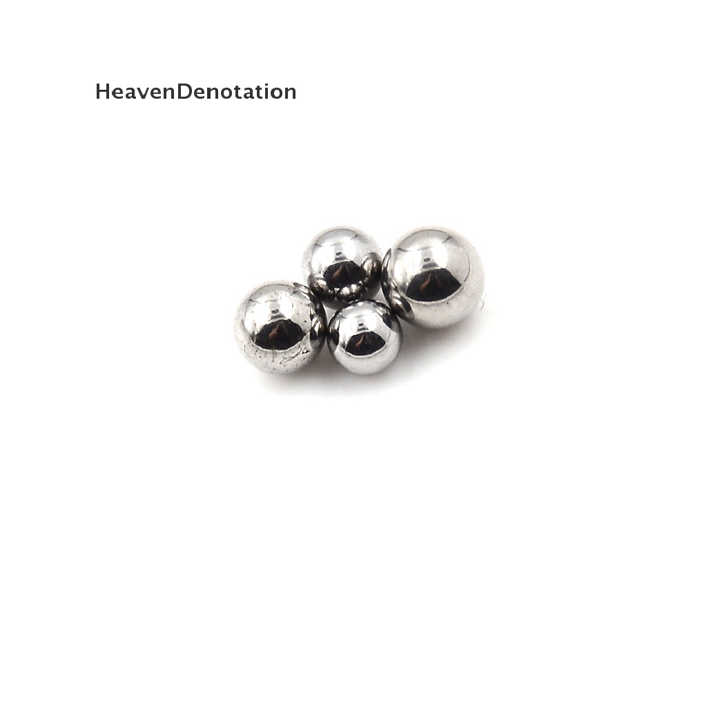 [HeavenDenotation] 100pcs Sepeda Pengganti Silver Tone Steel Bearing Ball4/4.5/5.5MM Dia HDV