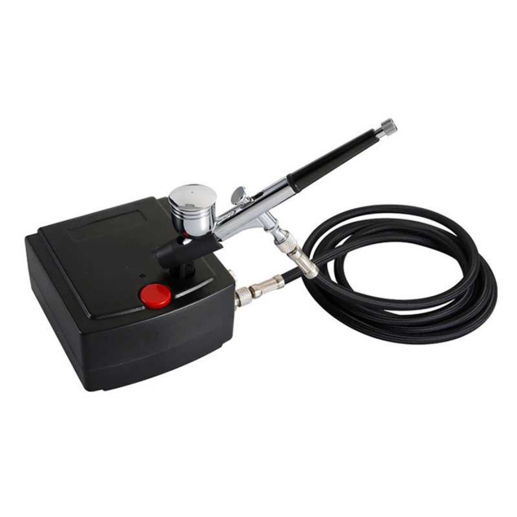 Mini Airbrush Kompresor Automatic Stop Double Action Spray Paint Art