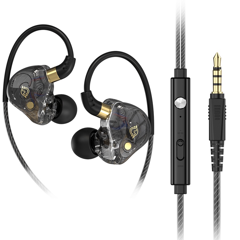 G19 Universal 3.5mm Dinamic Earphone Lari Olahraga In Ear Wired Headphone Subwoofer Music Headset Dengan Mikrofon