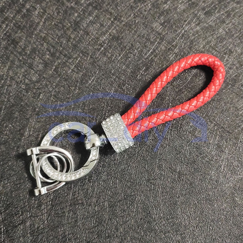 Gantungan Kunci Kemewahan Liontin Logam Lanyard Berwarna-warni Dengan Anti-hilang Nomor Plat Untuk Mobil Sepeda Motor Remote Key Bag Dekorasi Hadiah Elegan Gift Keychain