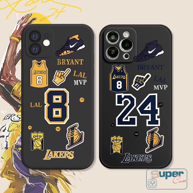 Infinix Hot 10s 9 12i 12 11 8 11s 20s 20 10t 10Lite Hot 10 11 12 9 Smart 5 4 6 Plus Play Note 12pro 8 11 12 G96 12 2023 Straight Edge N.B.A Lakers Kobe Fashion Soft Tpu Back Case