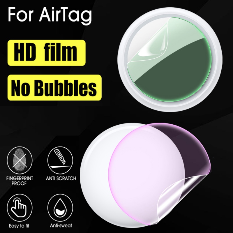 Front Back Hydrogel Film for Apple AirTag Tracker/Multicolor Sticker Pelindung Anti Gores Untuk Aksesoris Air Tag