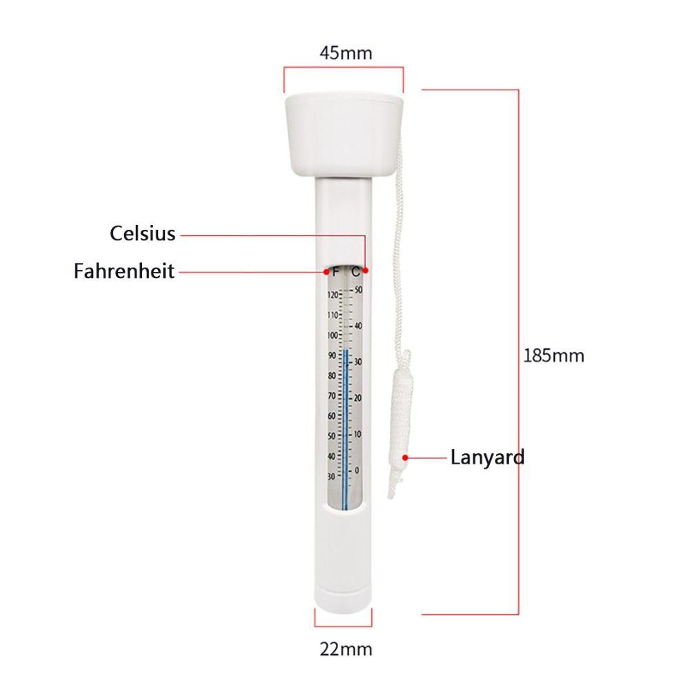 POPULAR Populer Termometer Apung Kolam Renang Suhu Air Kolam Bak Air Panas Pengukur Suhu Air