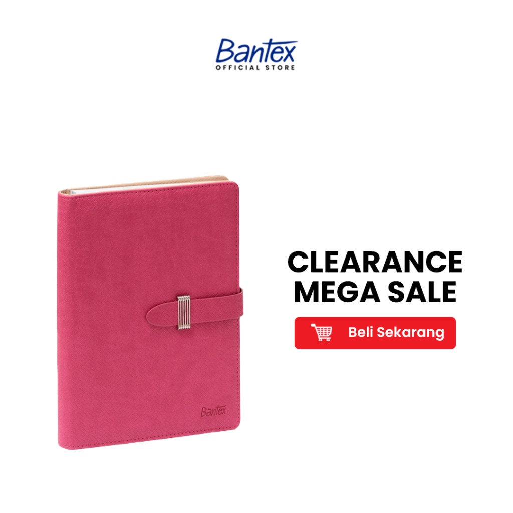 

Bantex Agenda Planner Cover Leather Kulit Pink Notebook