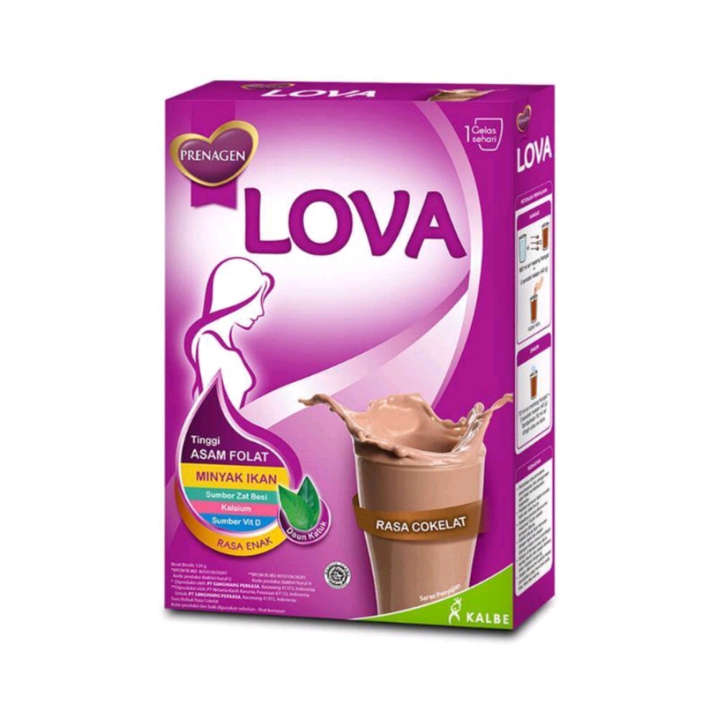 susu lova prenagen coklat 120 gr/susu ibu hamil FM