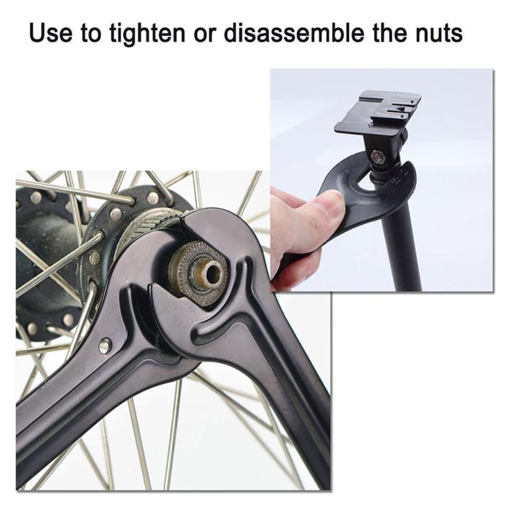 Lanfy Kunci Kerucut Sepeda Gunung As Hub Accesories Sepeda Kepala Sepeda Pedal Spanner Bicycle Repair Wrench