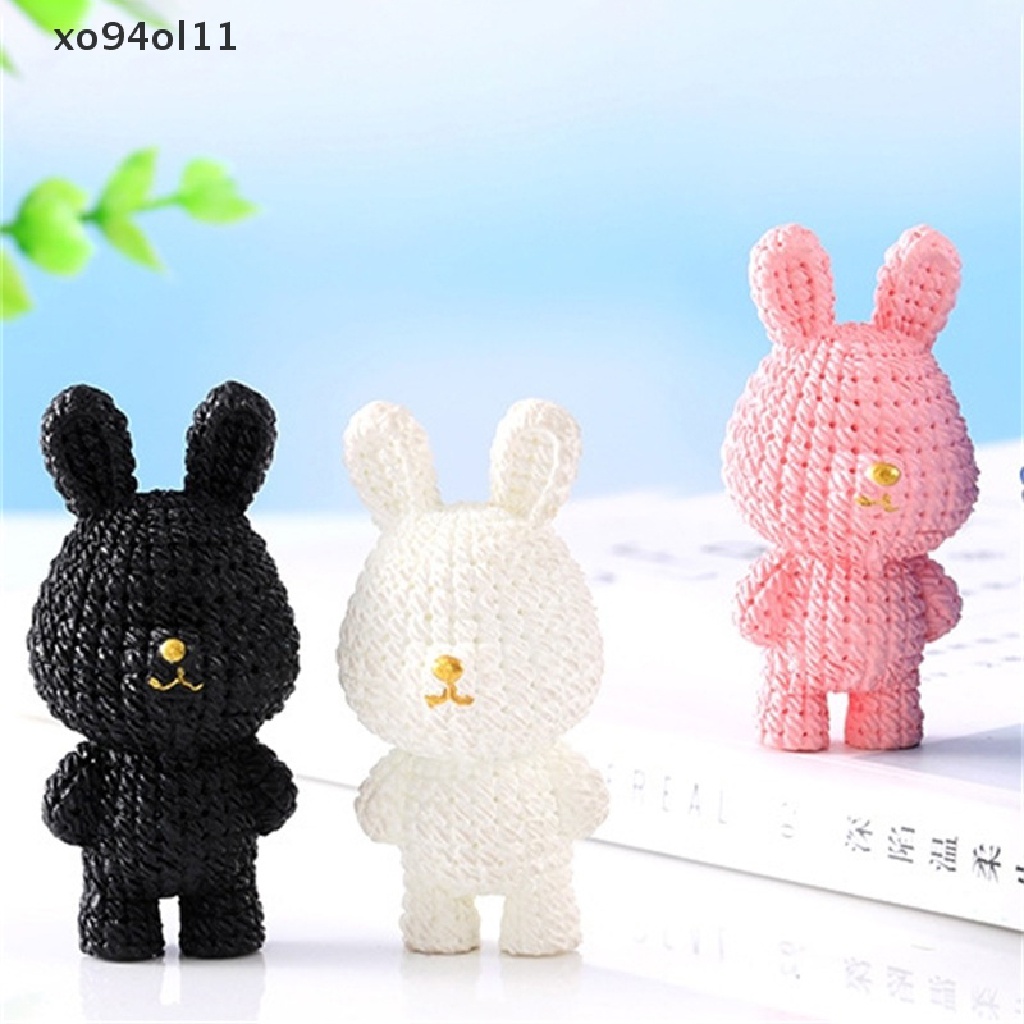 Xo 1Pc 1: 12rumah Boneka Kelinci Mini Lanskap Mikro Tahun Baru Maskot Bunny Ornamen OL